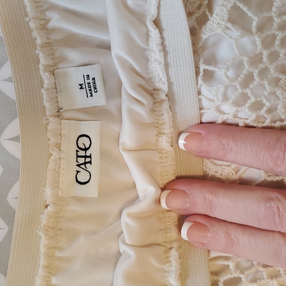 Cottagecore Boho Hippie Crocheted Skirt - Picture 3 of 7